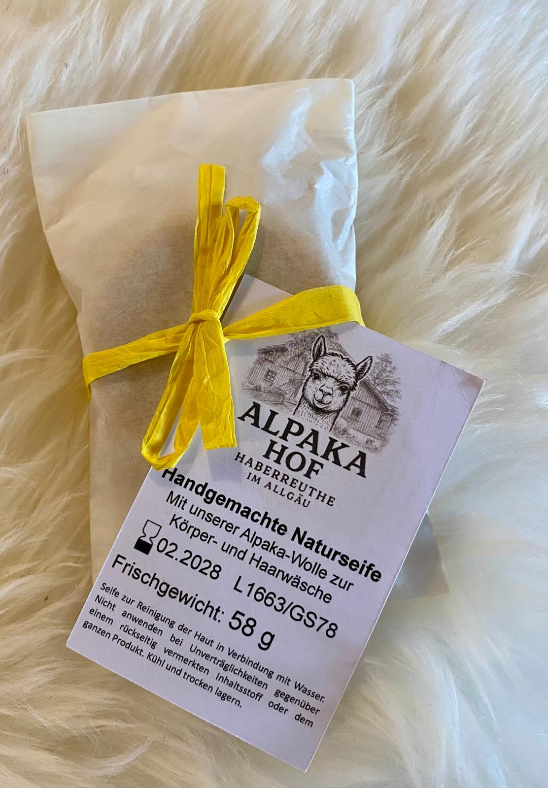 Alpaka Seife "Lemongras" von Selma