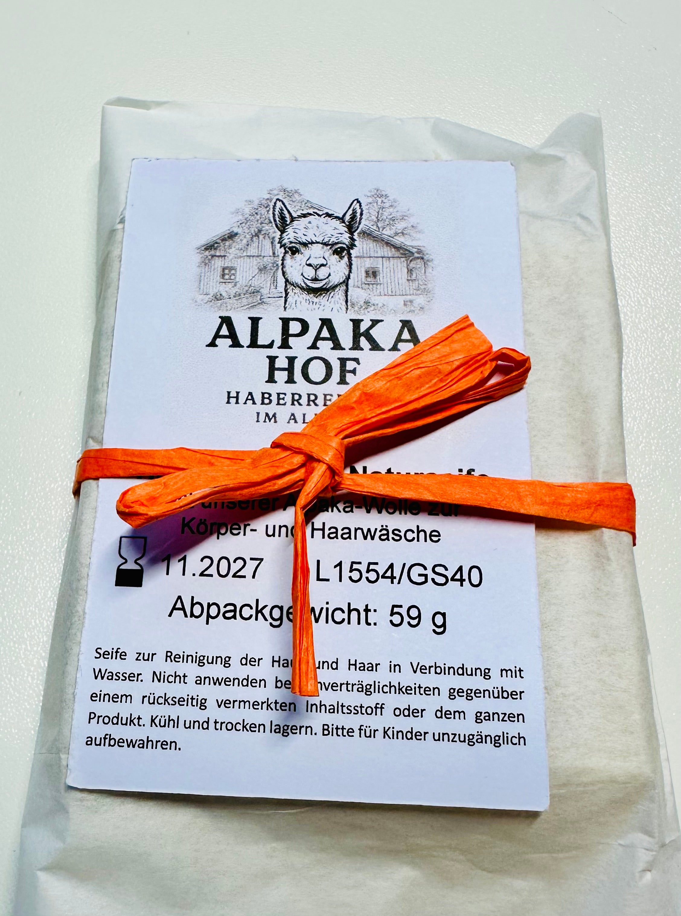 Alpaka Seife "Waldspaziergang" von Selma